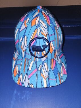 Vineyard Vines Surfboard Print Baseball Cap - Blue Multi